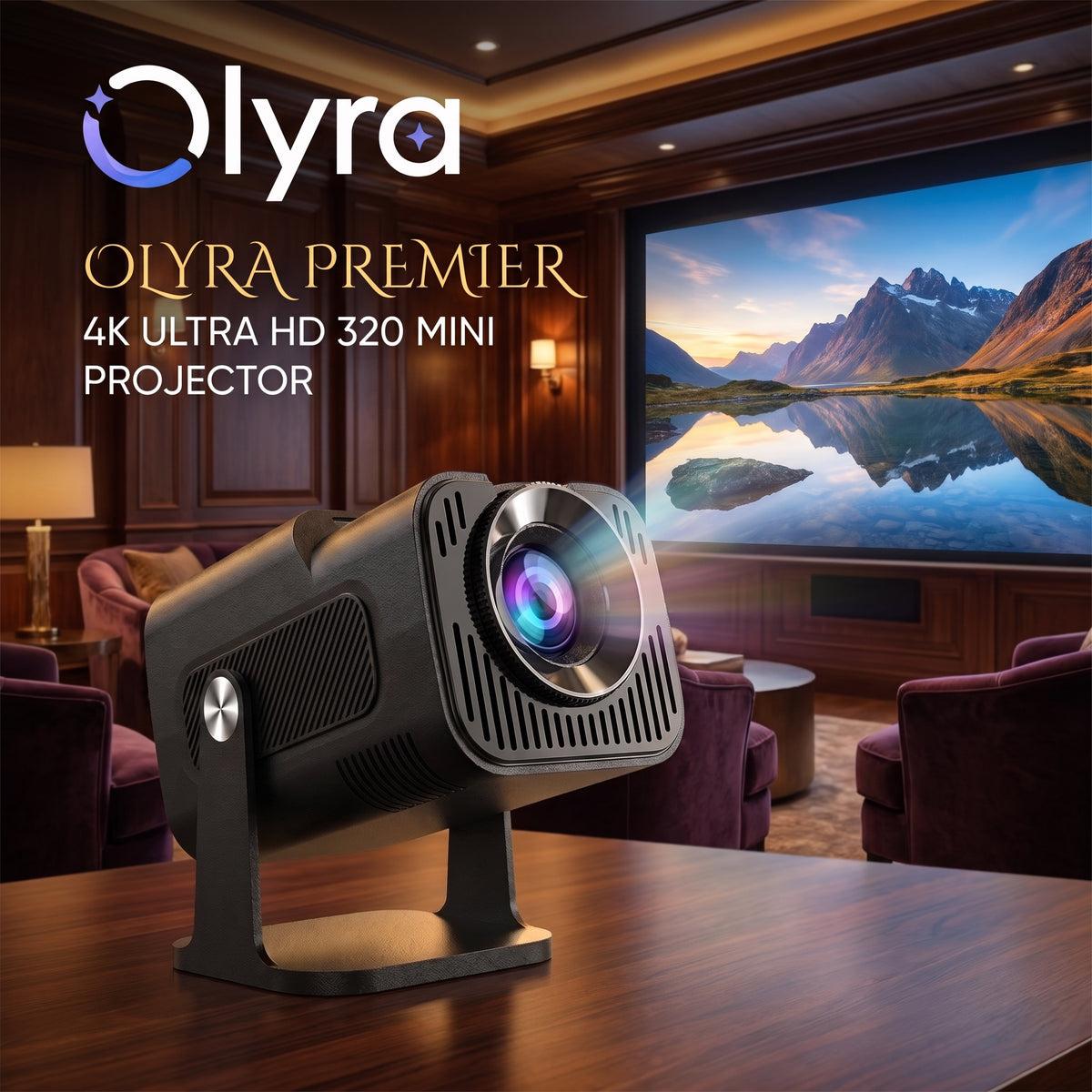 Olyra Premier™ 4K Ultra Projector