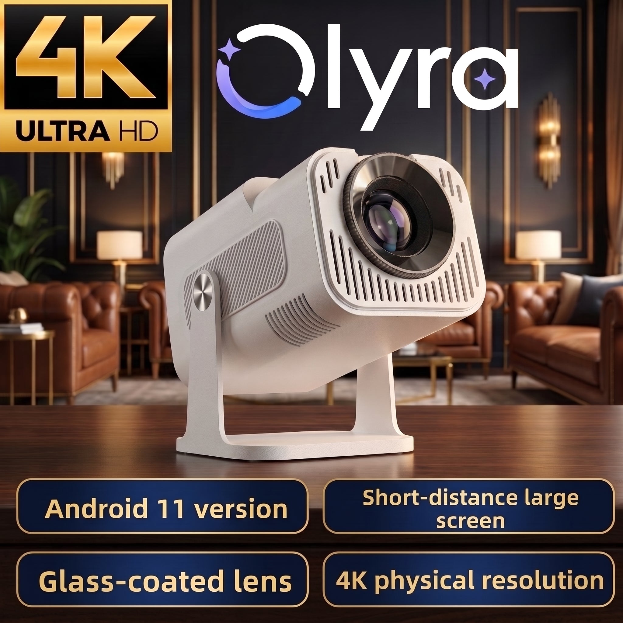 Olyra Premier™ 4K Ultra Projector