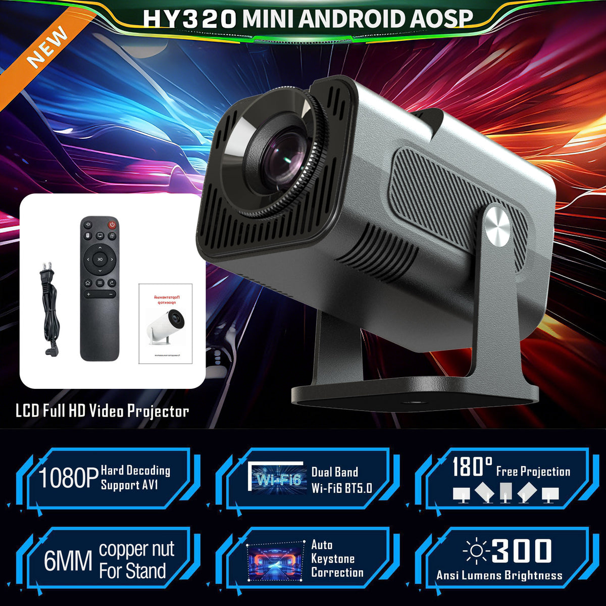 HY320 Mini Android Projector