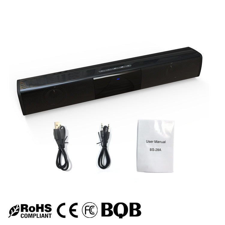 Long Soundbar Bluetooth Speaker with Subwoofer, Remote Control